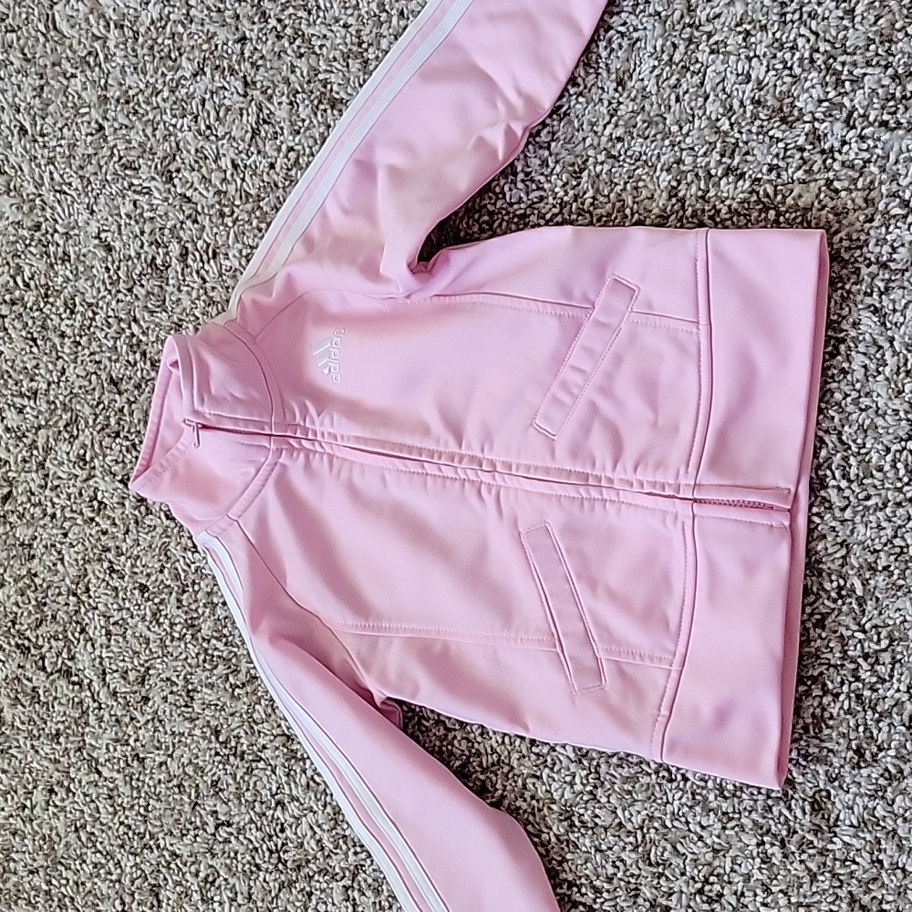 Pink Adidas tracksuit